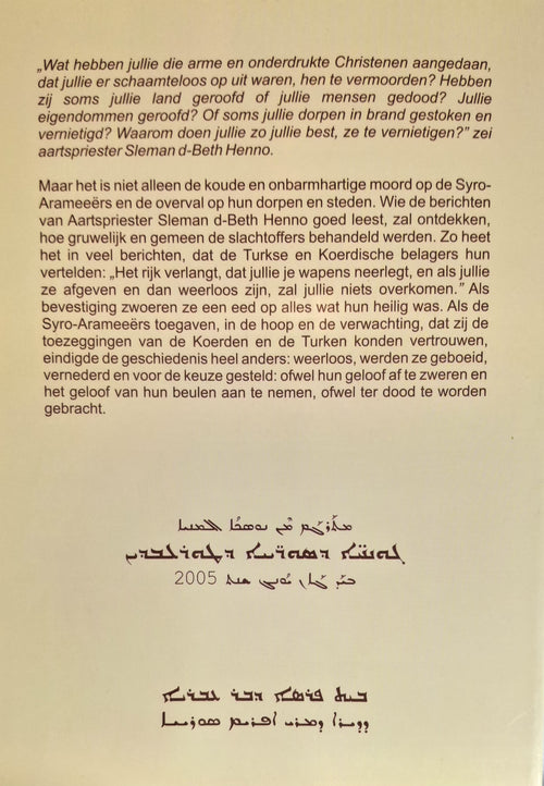 De vervolging en de uitroeiing van de Arameeërs in Tur-Abdin 1915