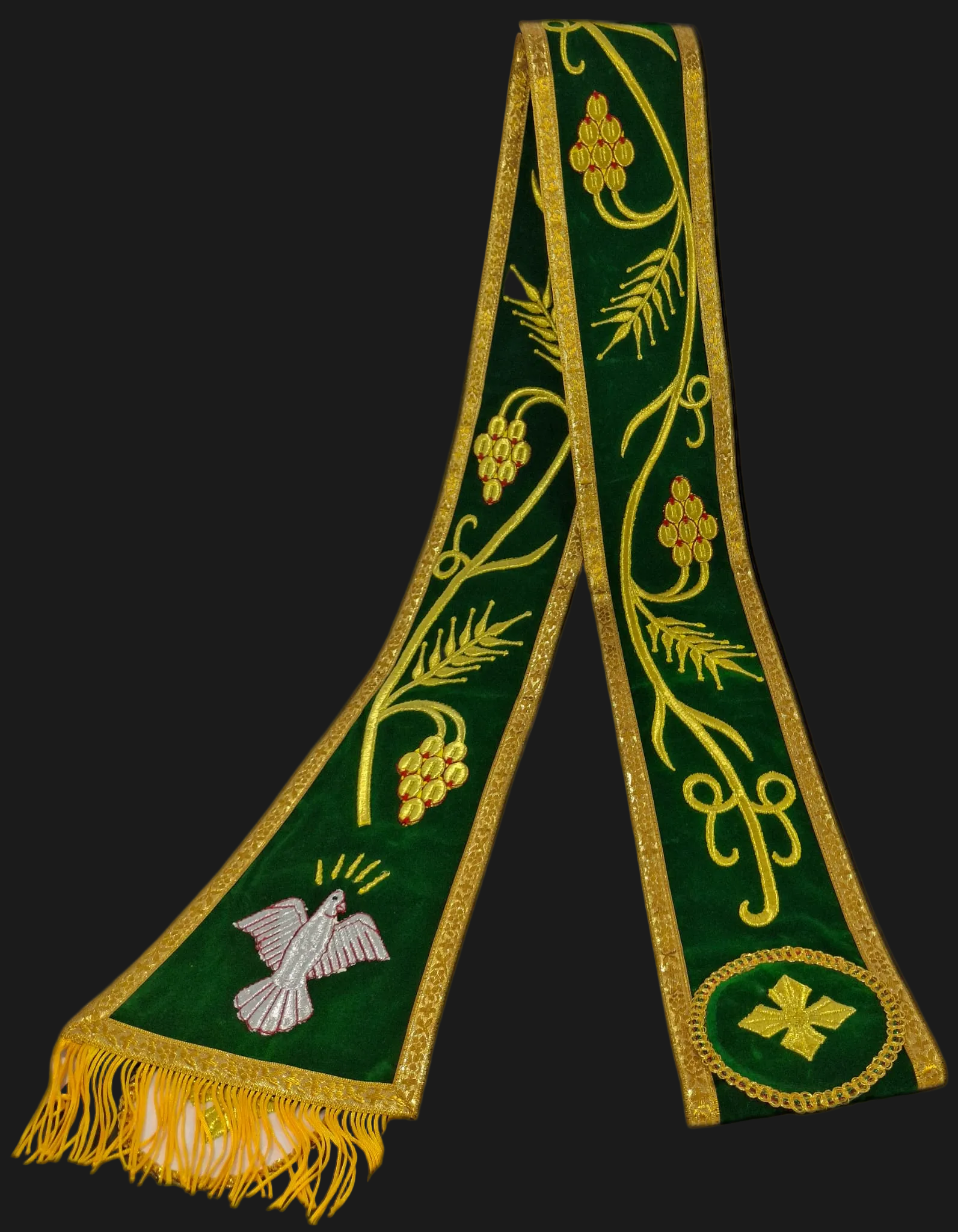 Hurore Groen & Goud 300cm