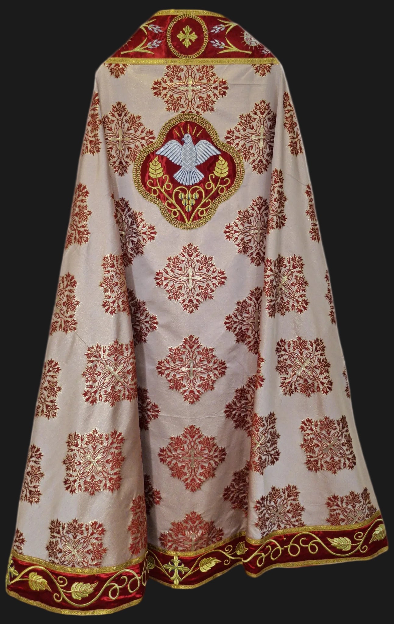 Priester-Kleding Rood & Goud 147cm